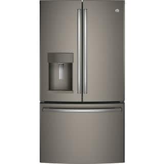 French Door Refrigerators Online At Our Best Ge Energy Star Slate Grey 27 8 Cubic Foot French Door Refrigerator