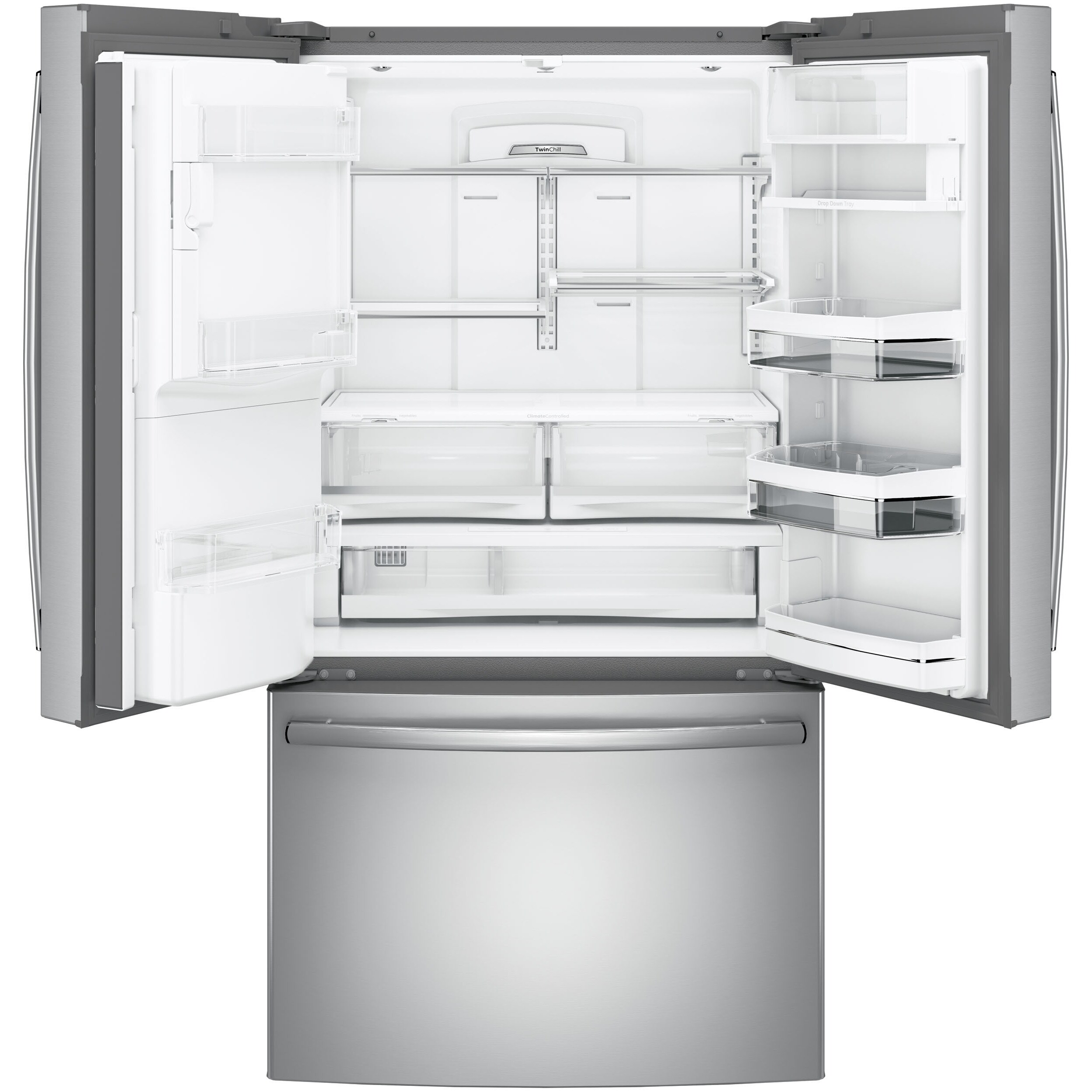 GE ft French Door Refrigerator with Ice Maker and Water dispenser