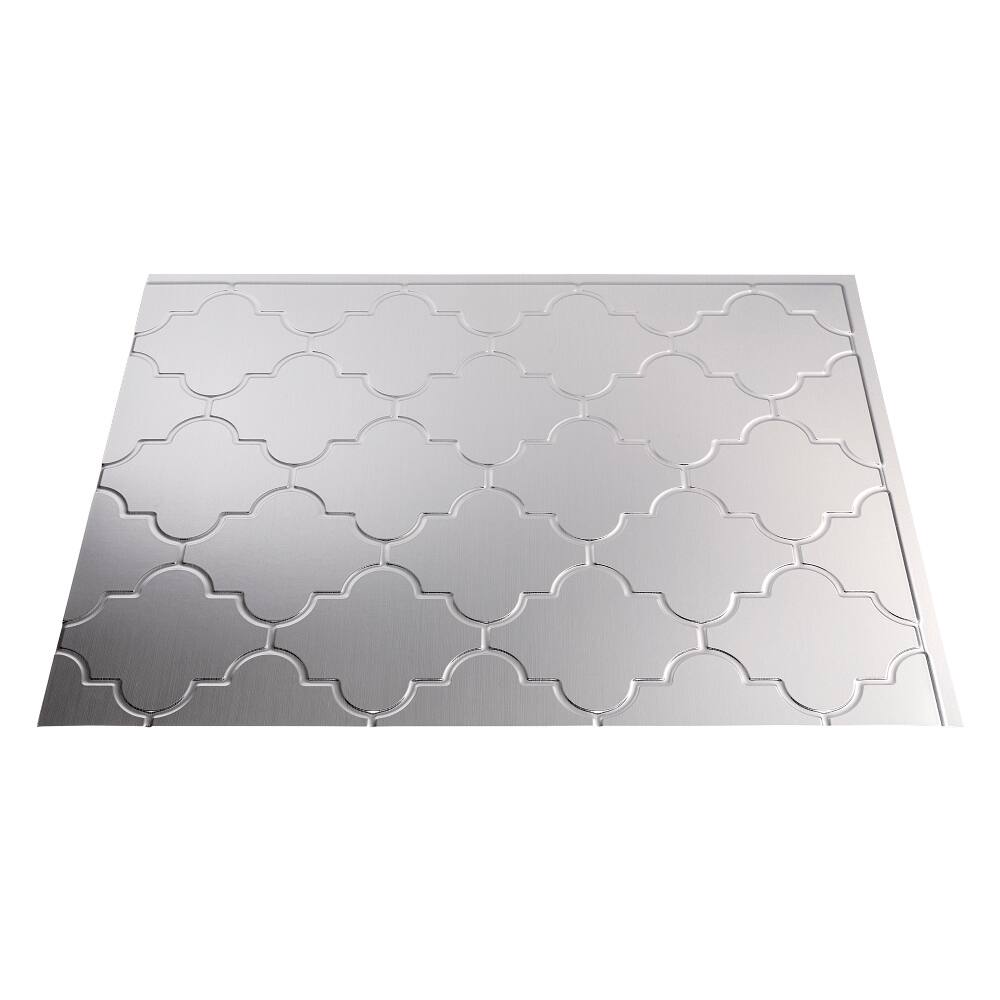 Fasade Monaco Brushed Aluminum Backsplash Panel