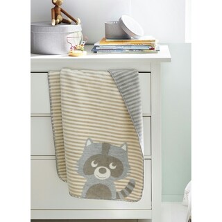 s.Oliver Cuddly Raccoon Cotton Baby Blanket by IBENA