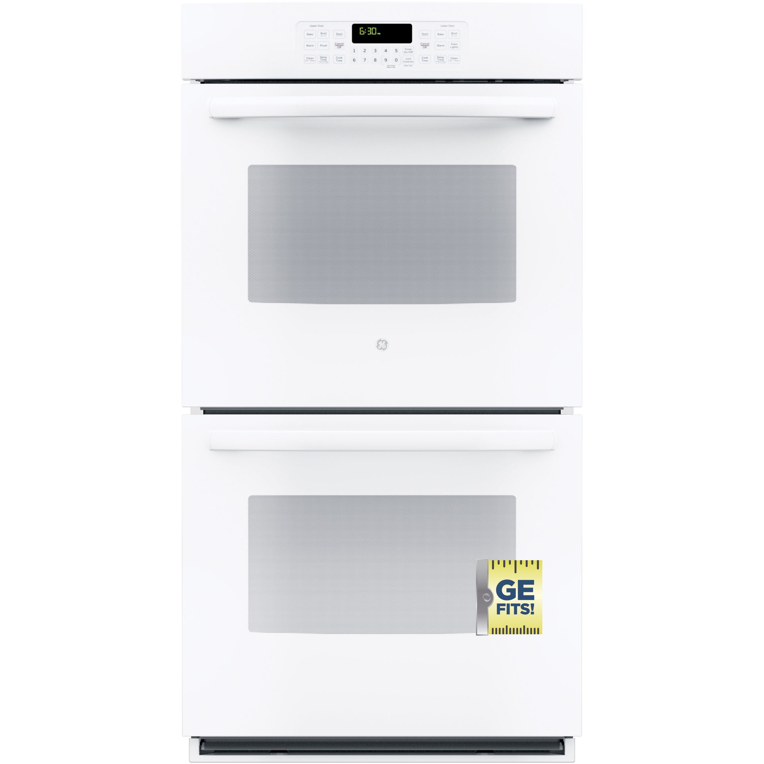 27 double wall oven white