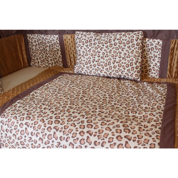 leopard crib bedding