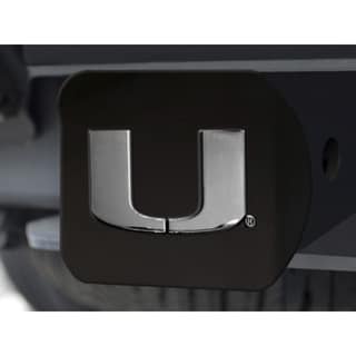 Miami Black and Chrome Metal Hitch Cover