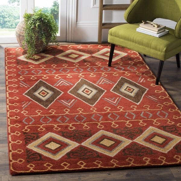 Shop Safavieh Heritage HandWoven Wool Red / Multi Area Rug 5' X 8