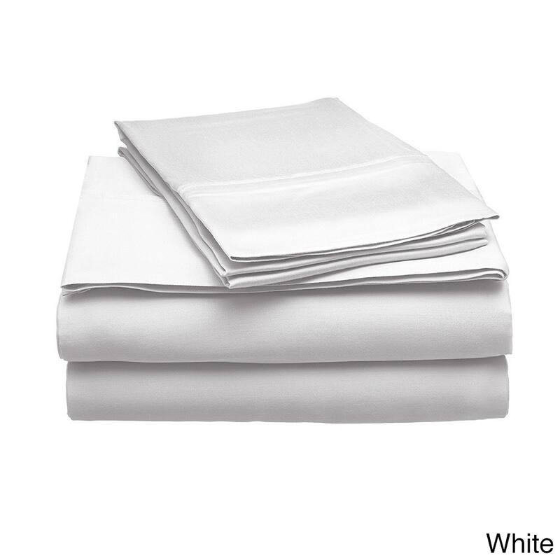 Modal 300 Thread Count Wrinkle Free, Hypoallergenic Sheet Set - White - Queen