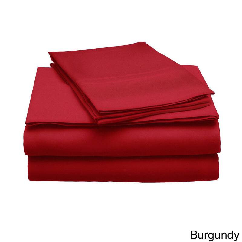Modal 300 Thread Count Wrinkle Free, Hypoallergenic Sheet Set - Burgundy - Full