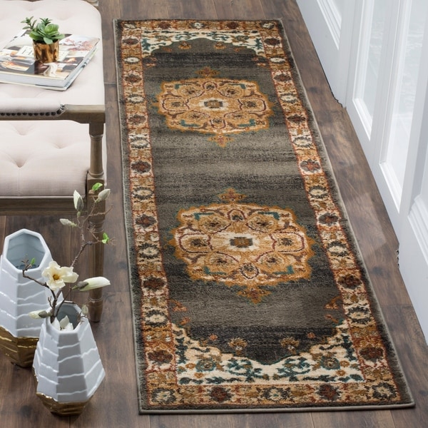 Safavieh Summit Grey / Ivory Area Rug Runner - 2'3 x 8'