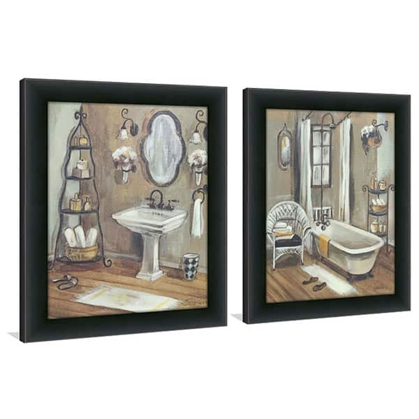 Shop Copper Grove Bathroom 3 Framed Canvassed Wall Art Set Of 2 Overstock 20133389