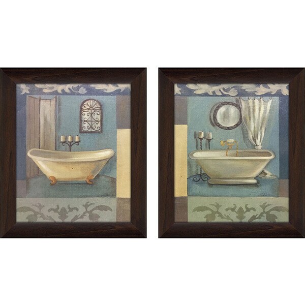 Shop Spa Bath 3 Framed & Canvassed Wall Art (Set of 2) - Free Shipping