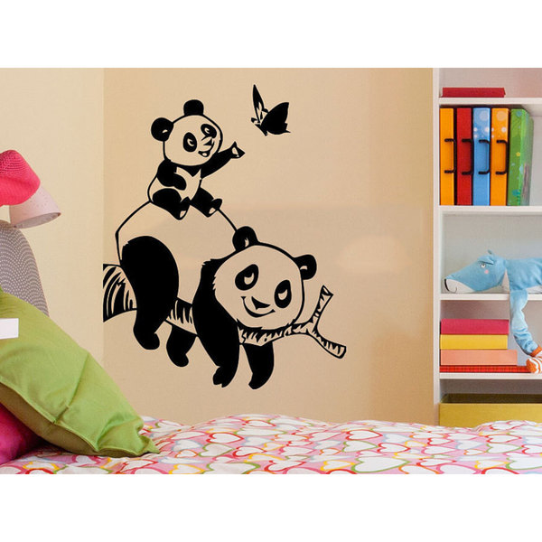 Panda Bear Animals Living Room Decor Baby Kids Sticker Decal Panda Bear Animals Living Room Decor Baby Kids Sticker Decal Size 48x57 Color Black 48
