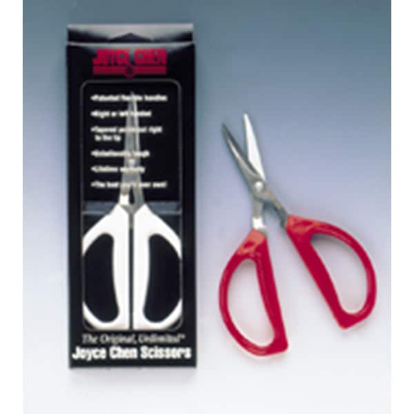 Joyce Chen Original Unlimited Kitchen Scissors with Red Handles Bed