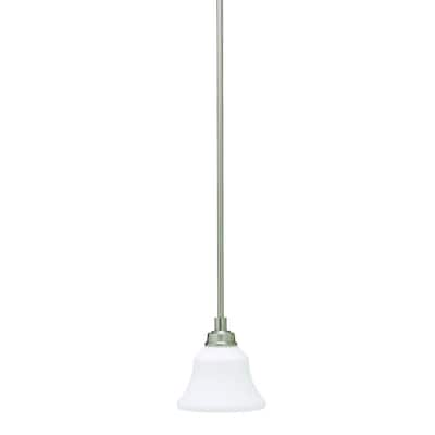 Kichler Lighting Langford Collection 1-light Brushed Nickel LED Mini Pendant