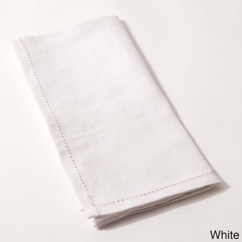 Basillo Linen Napkin (Set of 4) - White