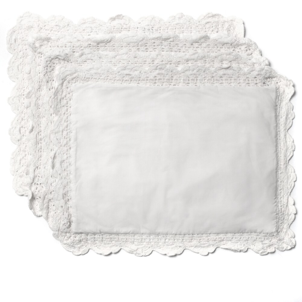 Shop Vintage Crochet Placemat Set Of 4 Overstock 14198455