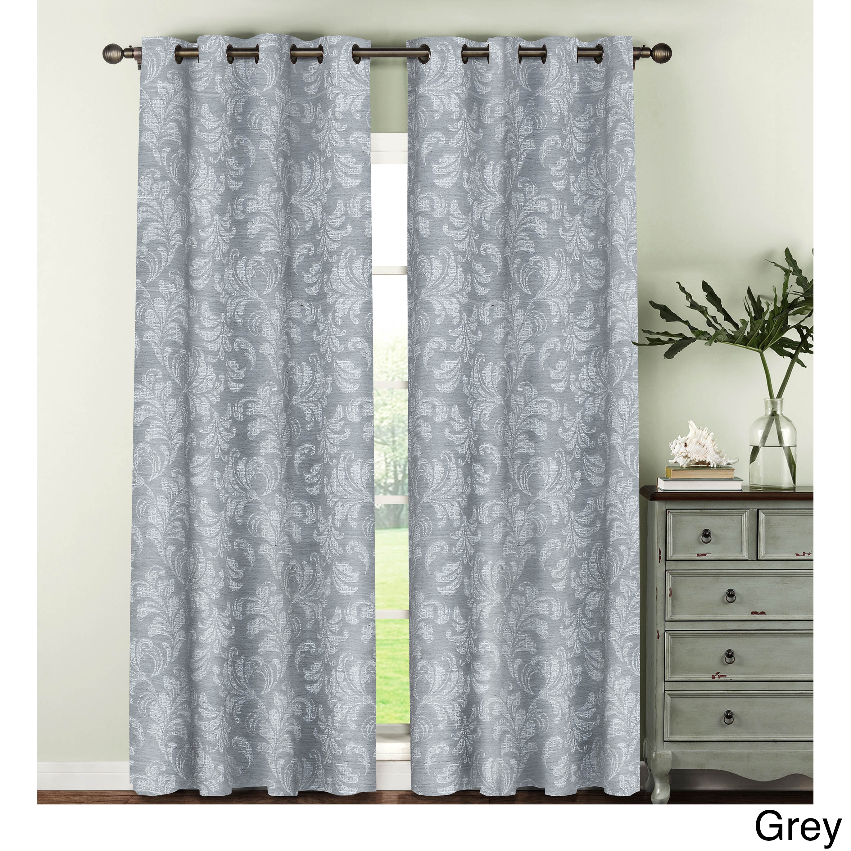 Linens and Lace Jacquard Curtains Unisex Pattern 