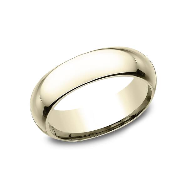 slide 1 of 3, 14k Yellow Gold 6-millimeter High-domed Comfort-fit Women's Wedding Band - 14k Yellow Gold - 14k Yellow Gold