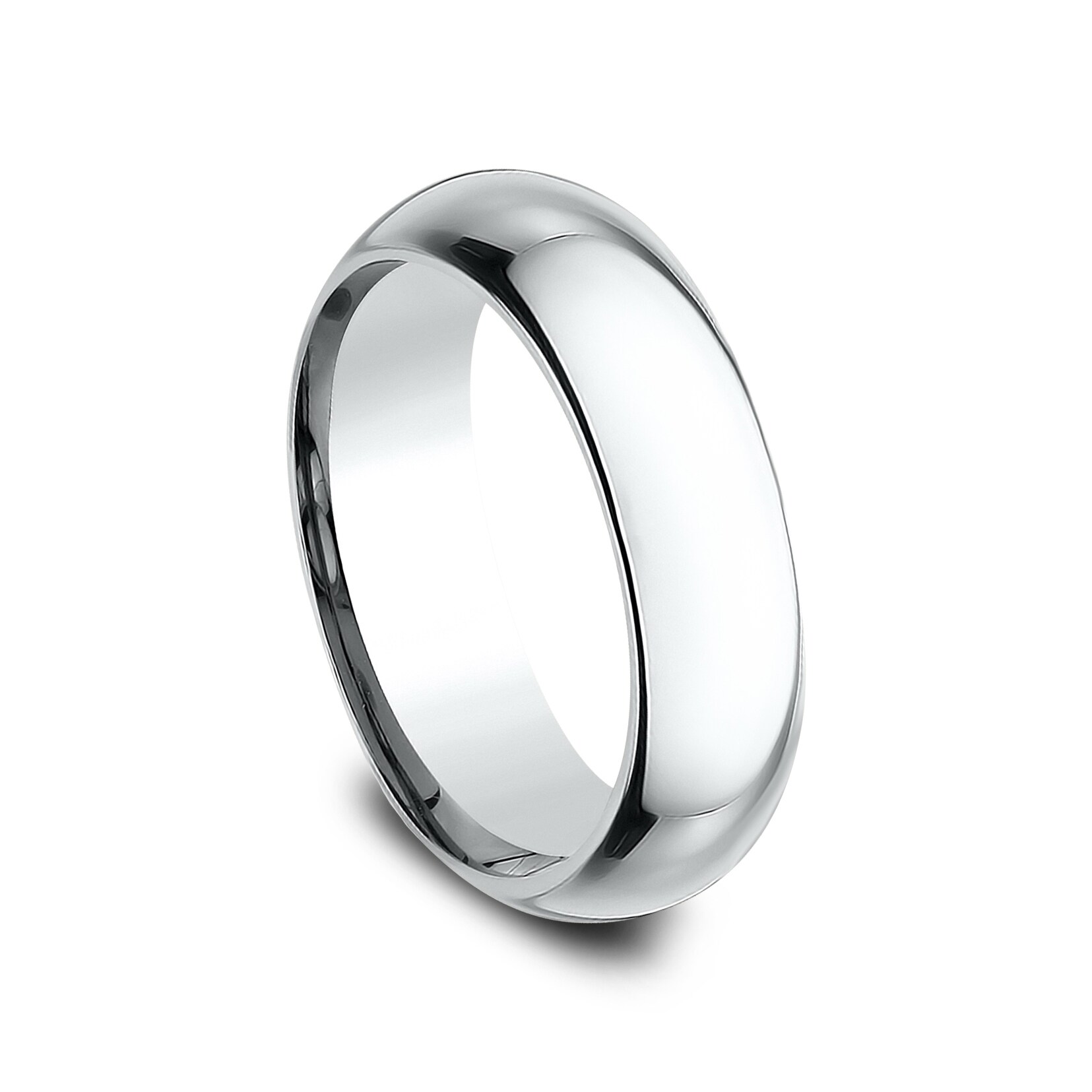Wedding Bands Classic Bands Domed Bands Sterling Silver 6mm Comfort Fit Band Size 11.5