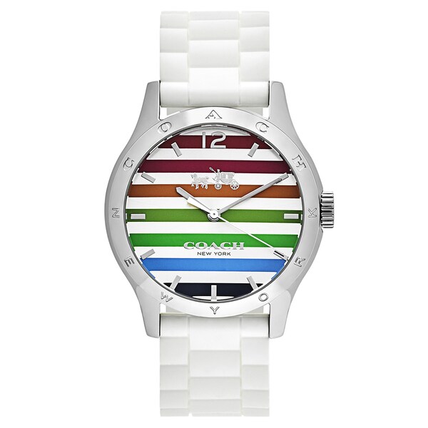 Multicolor Rubber Strap Watch 