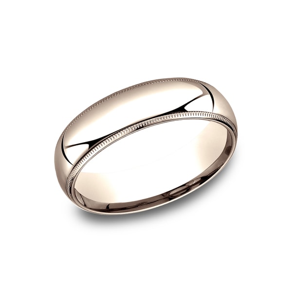 Men S 14k 6mm Rose Gold Comfort Fit Traditional Milgrain Wedding Men X27 S 14k 6mm Rose Gold Comfort Fit Traditional Milgrain Wedding Band