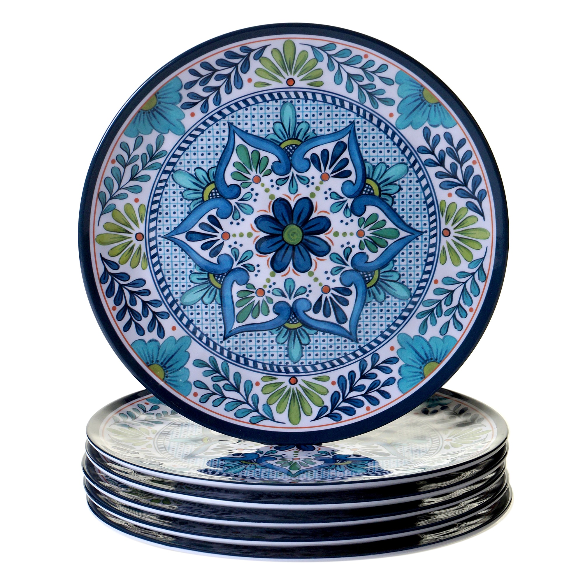 Certified International Talavera Melamine Dinner Plates (Set of 6)