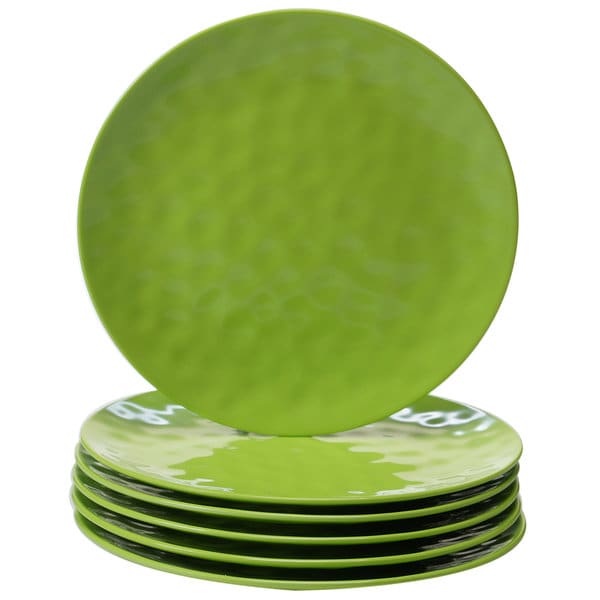 Certified International Green Melamine 11-inch Dinner Plates (Pack of 6)