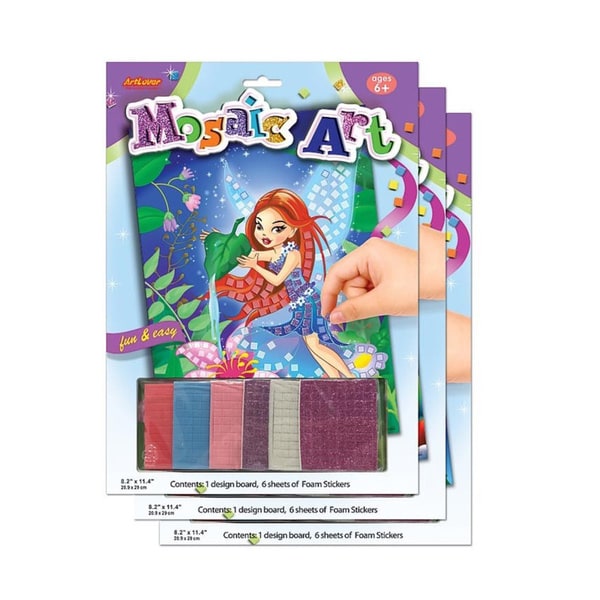 ArtLover Mosaic Art Activity Kits (Set of 3)