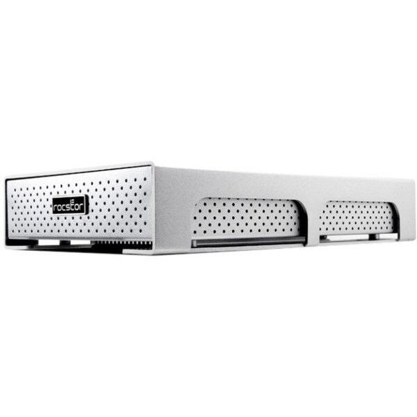 Rocstor Rocpro 900a 1 TB External Hard Drive - USB 3.0, eSATA, FireWire/i.LINK 800 - SATA - 7200 RPM -Aluminum Enclosure - Silv