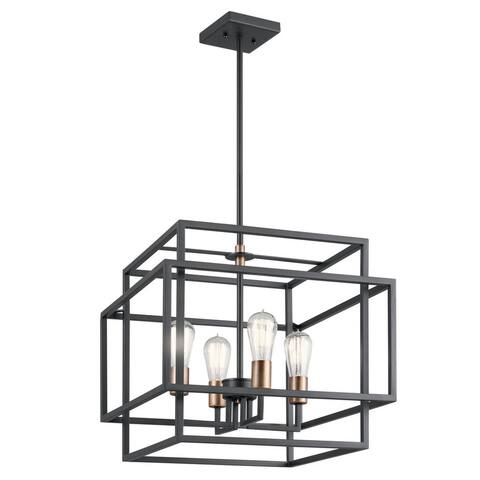 Kichler Lighting Taubert Collection 4-light Black Pendant