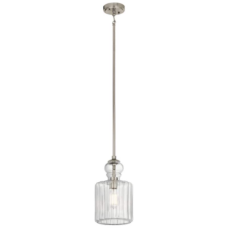 Kichler Lighting Riviera Collection 1-light Brushed Nickel Pendant