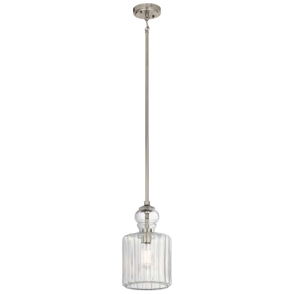Kichler Lighting Riviera Collection 1-light Brushed Nickel Pendant