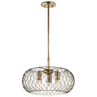 Kichler Lighting Devin Collection 3-light Natural Brass Pendant