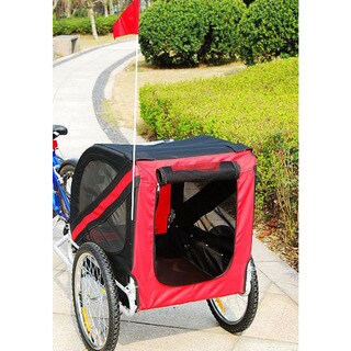 aosom elite pet bike trailer