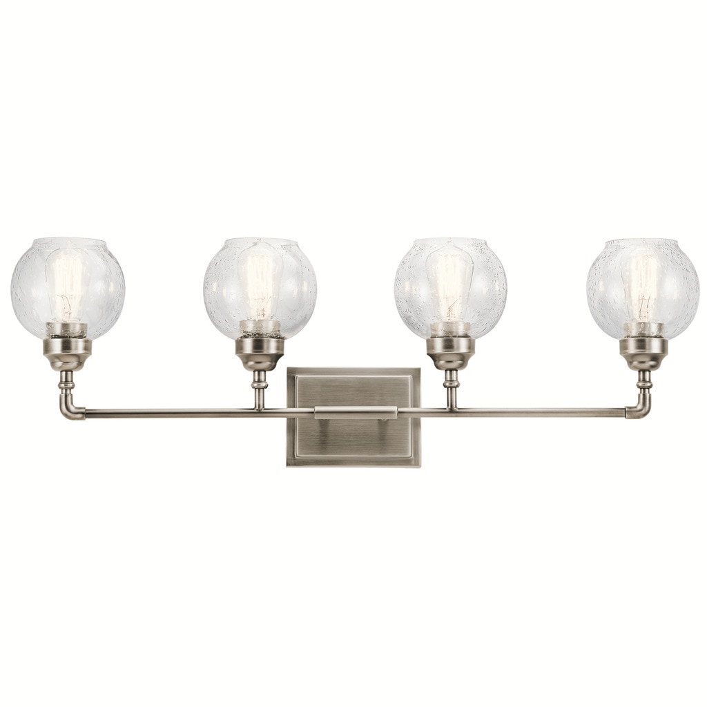 Shop Kichler Lighting Niles Collection 4light Antique Pewter Bath