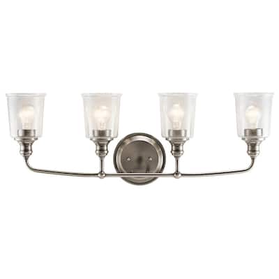 Kichler Lighting Waverly Collection 4-light Classic Pewter Bath/Vanity Light
