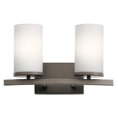 Kichler Lighting Crosby 2-light Olde Bronze Bath Vanity Light