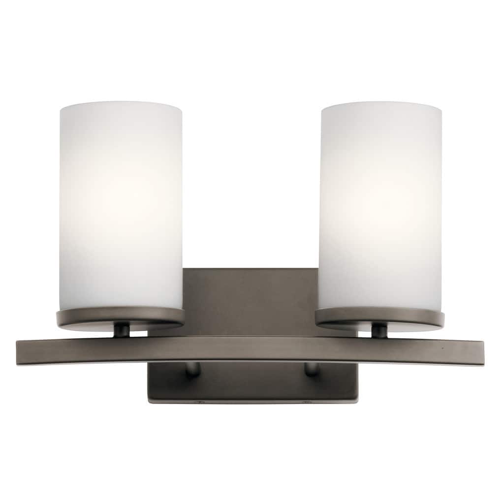 Kichler Lighting Crosby 2-light Olde Bronze Bath Vanity Light