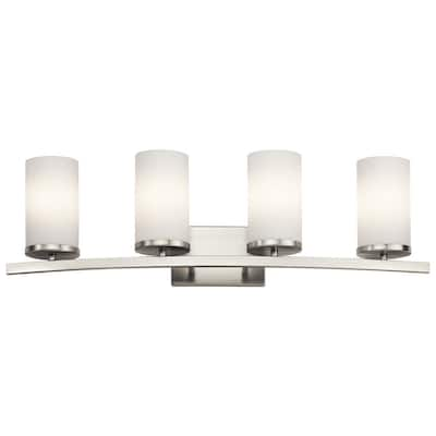 Kichler Lighting Crosby 4-light Brushed Nickel Bath Vanity Light