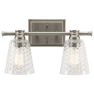 Kichler Lighting Nadine Collection 2-light Brushed Nickel Bath/Vanity Light
