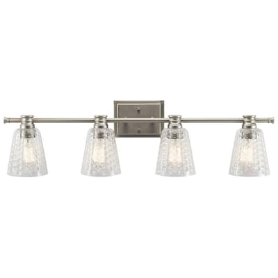 Kichler Lighting Nadine Collection 4-light Brushed Nickel Bath/Vanity Light