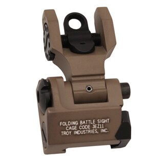 Troy Industries Rear Battle Sight Flat Dark Earth, Folding