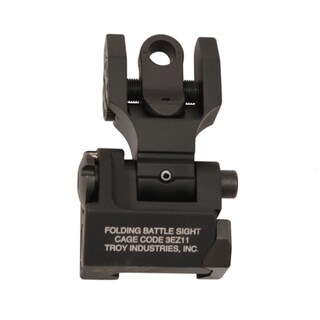 Troy Industries Rear Battle Sight Black, Tritium, Folding