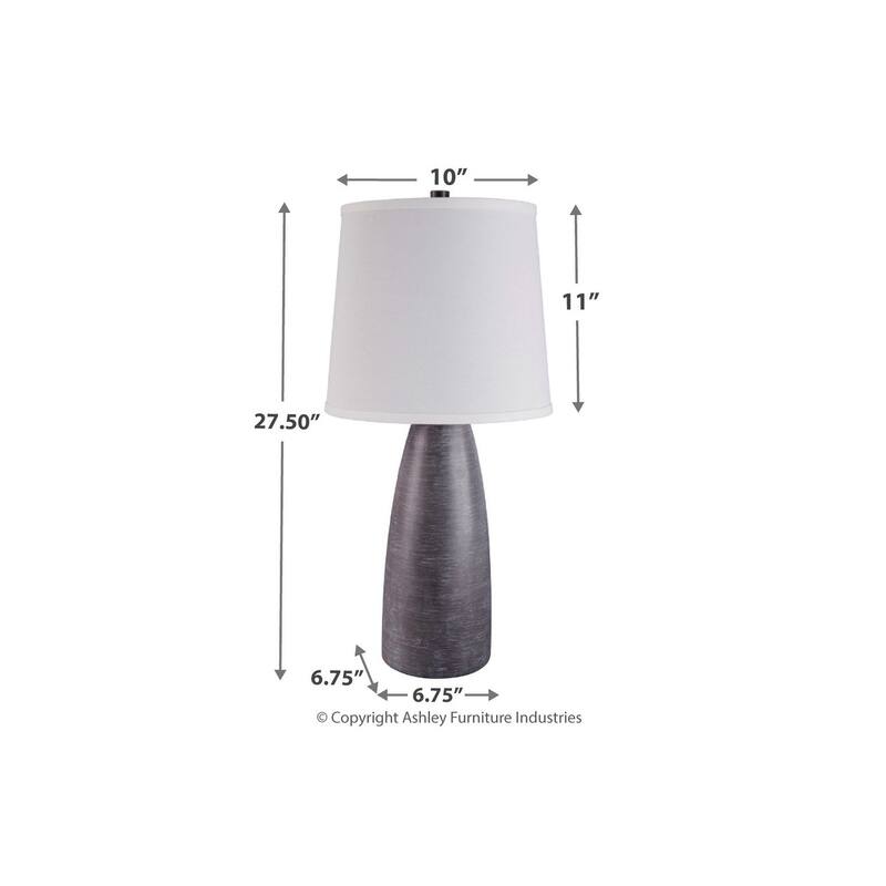 Shavontae Gray 28 Inch Poly Table Lamps - Set of 2