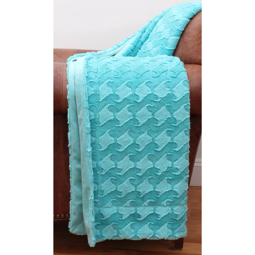 Sally Waves Faux Fur Throw