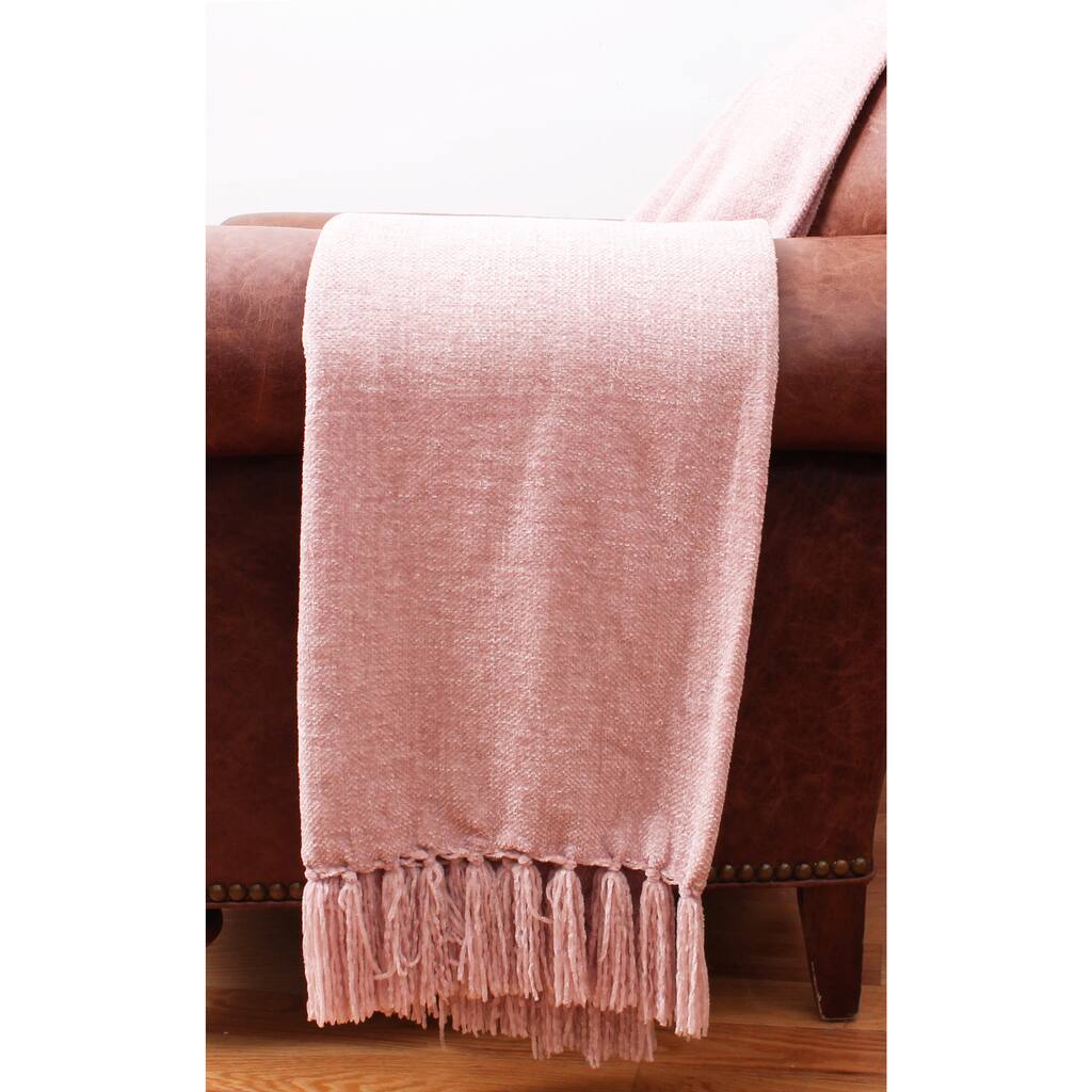 Thro by Marlo Lorenz Cece Chenille Fringe Throw