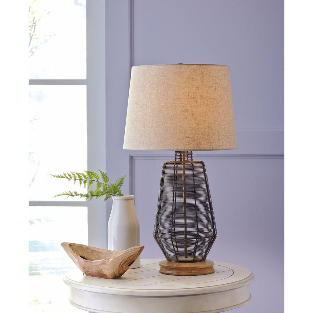 Artie Natural 29 Inch Metal Table Lamp