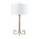 preview thumbnail 2 of 0, Jankin Antique Gold Finish Metal Table Lamp