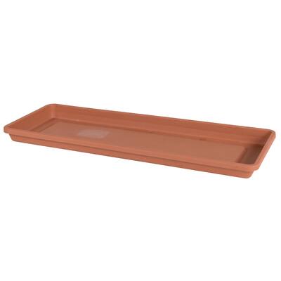 Bloem Terra Terra Cotta Resin 18-inch Window Box Tray