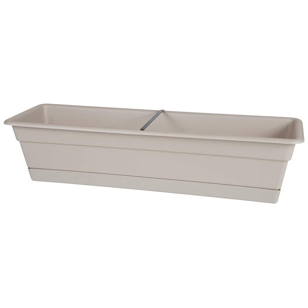 Bloem Dura Cotta Taupe 30-inch Window Box Planter