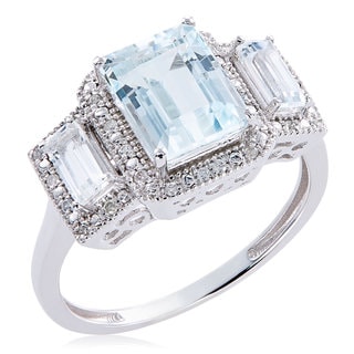 aquamarine gemstone rings engagement wedding and more overstockcom shopping - Horseshoe Wedding Rings aquamarine gemstone rings engagement wedding and more overstockcom shopping - Horseshoe Wedding Rings