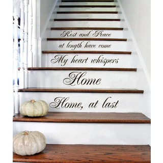 Stair Quotes Stairway Quote Rest And Peace Home Family Home Decor ...